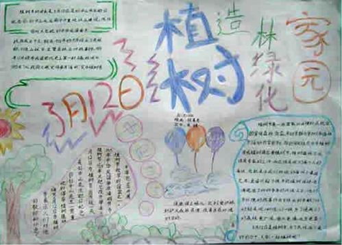 植树节手抄报四