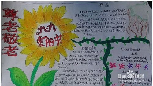 怎样画重阳节手抄报