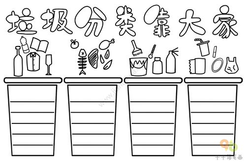 最新小学生垃圾分类手抄报模板