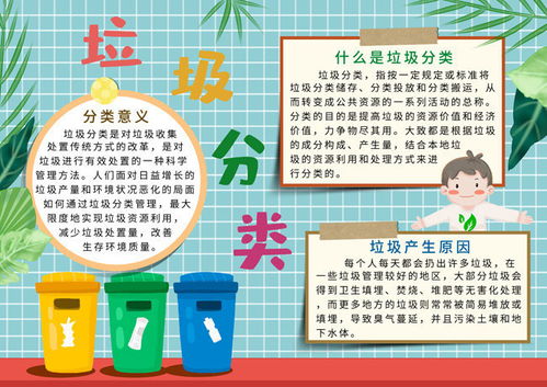 垃圾分类环保手抄报设计