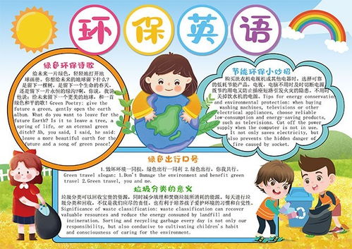 环保英语小报手抄报图片