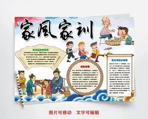 传承家风家训的手抄报要那种好看的模板谢谢