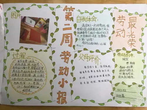 绘劳动,迎新春寒假劳动手册篇