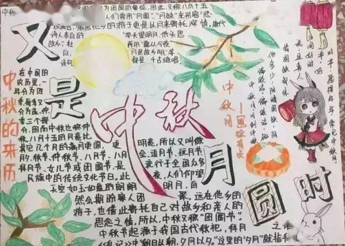中秋节作业帮关于中秋的好词好句好段手抄报,都齐了,快帮孩子收藏