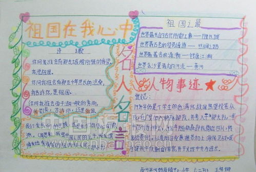 四年级祖国在我心中手抄报