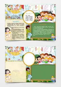 可爱小学生数学小报学科手抄报word模板下载熊猫办公