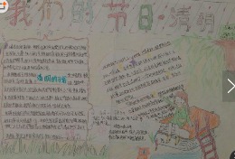 手抄报版面设计图小学生清明节手抄报清明时节