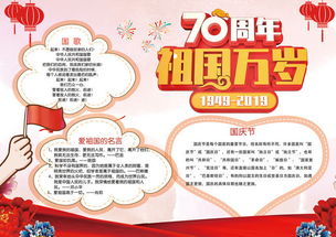 国庆70周年手抄报设计