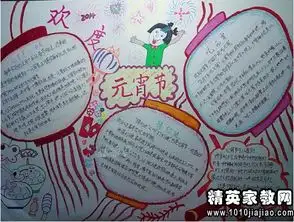 关于元宵节的学生手抄报