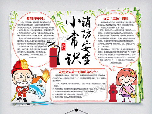 中国风消防安全小常识手抄报图片素材psd分层格式下载消防安全手抄报大全