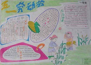 五一的手抄报图片