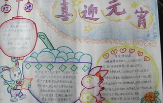 2016年猴年元宵节手抄报图片
