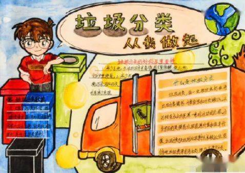 502微课垃圾分类手抄报合集