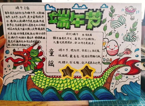 真的被你们催来了,端午手抄报更新了