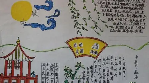 2018中秋节手抄报图片素材大全简单漂亮图片分享暂未上线