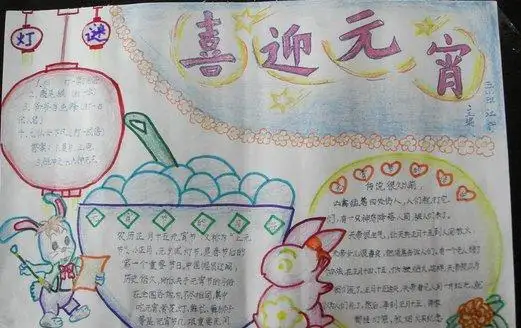 2021年元宵节手抄报简单又漂亮3张