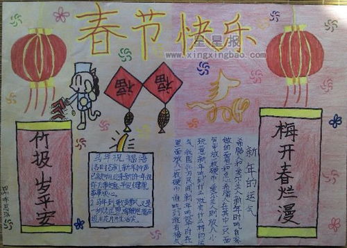 春节快乐手抄报内容
