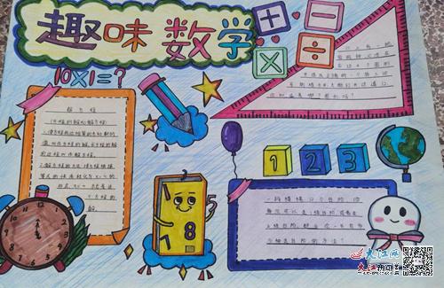 高安市第六小学开展乐享数学画出精彩手抄报评比活动图