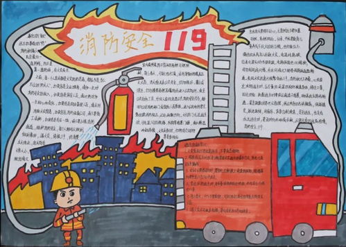 宜昌市首届火焰蓝中小学生消防主题手抄报大赛优秀作品展