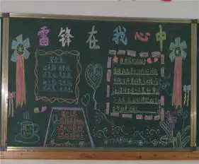 学雷锋黑板报学雷锋,从小事做起