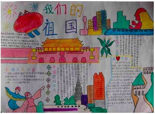 北京小学国庆的手抄报