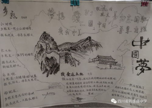高2017级语文组举行庆国庆主题手抄报展览活动