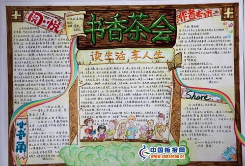 书香茶会手抄报图片