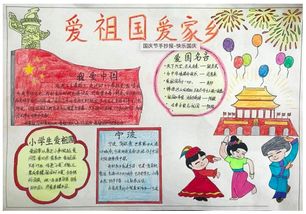 北京小学国庆节手抄报