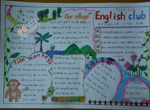 englishclub英语俱乐部手抄报图片大全内容