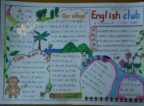 englishclub英语俱乐部手抄报图片大全内容