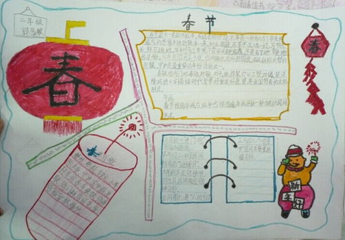 春节手抄报正月初五习俗