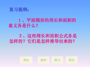 人教版六年级数学下册总复习平面图形的周长和面积课件ppt