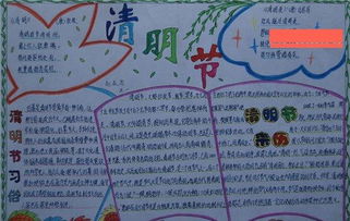 清明节手抄报五年级