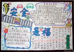 小学六年级安全手抄报,要图片