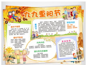 重阳节小报关爱老人手抄报孝亲敬老电子小报图片素材重阳节手抄报大全worddoc模板下载168.00mb节日手抄报