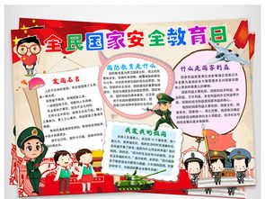 国防教育全民国家安全教育日安全手抄报小报图片素材worddoc模板下载36.29mb建军节手抄报大全节日手抄报