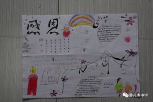 爱凡杰中学感恩月学生手抄报二等奖精彩分享