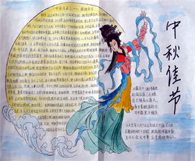 中秋节手抄报中秋节公园赏灯