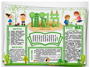 3.12植树节电子小报手抄报宣传海报模板图片素材psd下载46.86mb植树节手抄报大全节日手抄报