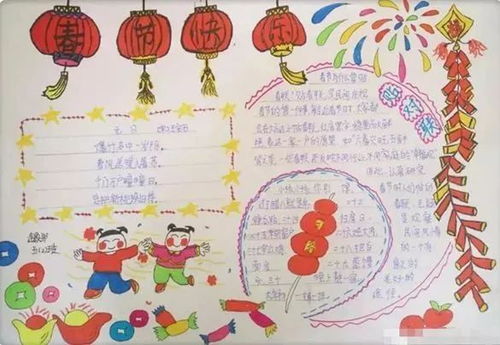 快收藏2018狗年春节手抄报,既简单又漂亮