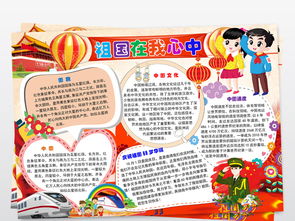 国庆节庆国庆小报祖国在我心中手抄小报下载图片素材worddoc模板50.73mb国庆节手抄报大全节日手抄报