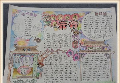 元宵节小学生手抄报资料