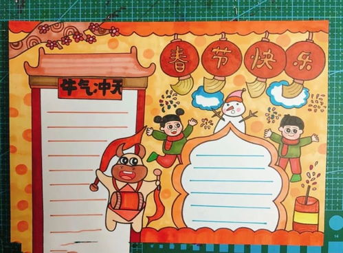 收藏丨有关春节的经典好词好句古诗海量手抄报,孩子用得上
