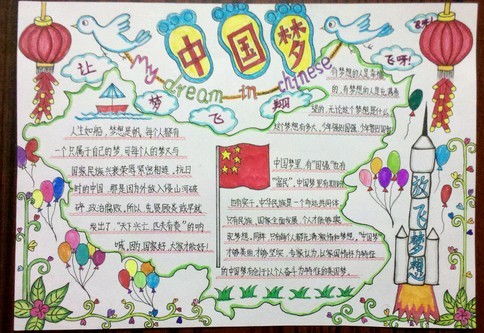 中国梦,手抄报,我要图片,谢谢