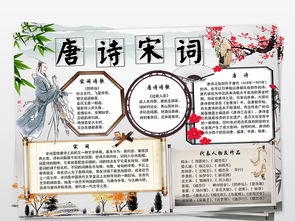 唐诗宋词传统国学古诗歌摘抄手抄报电子小报图片模板psd设计图下载传统国学手抄报大全编号18020483