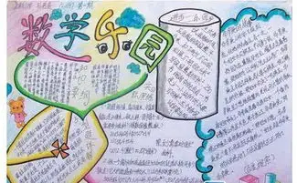 数学手抄报空心字
