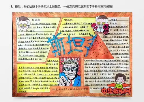 纪念斯坦李手抄报图片,2018年西方失去了宇宙word模板下载宇宙熊猫办公