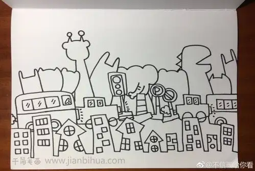 一幅动物彩色简笔画画法教程