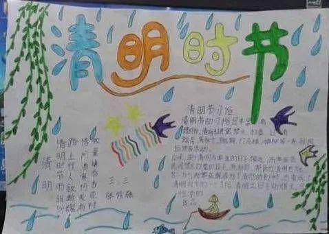 2021清明节手抄报模板,简单又实用必须收藏