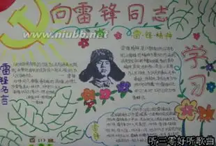 永恒雷锋手抄报版面设计图